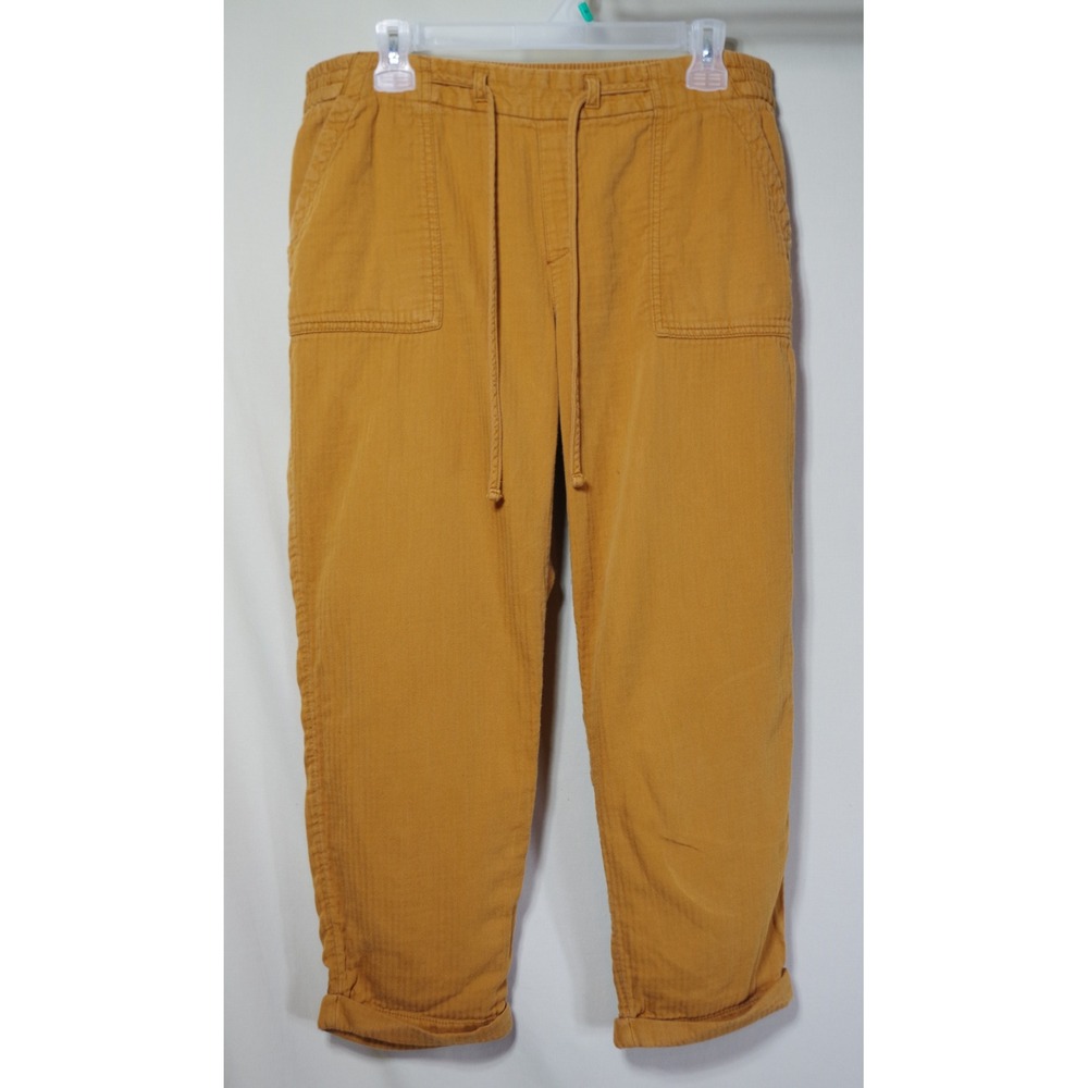 Old Navy Woman's Large Tobacco Brown Pants Drawstring Cotton